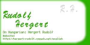 rudolf hergert business card